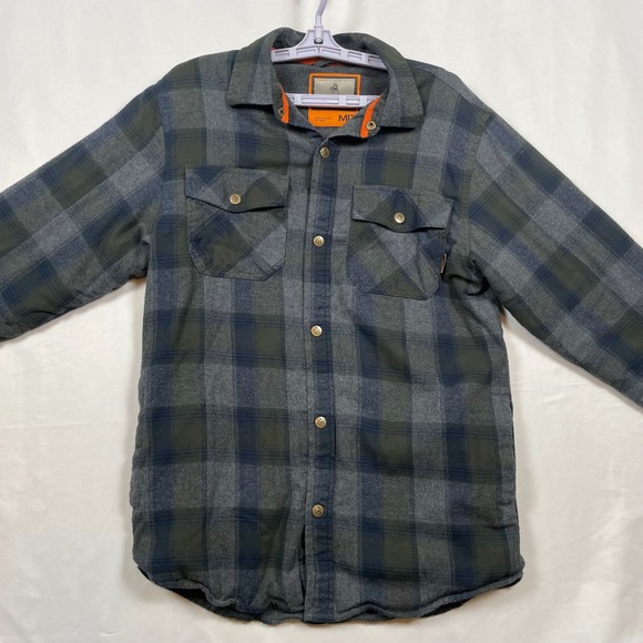 Legendary Whitetails Flannel Shacket Quilted Insulated Plaid Mens Medium‎ - Picture 1 of 12